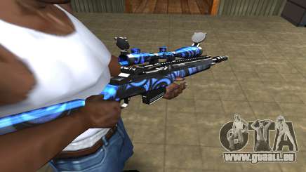 Blue Limers Sniper Rifle pour GTA San Andreas
