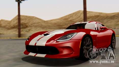Dodge Viper SRT GTS 2013 HQLM (MQ PJ) pour GTA San Andreas