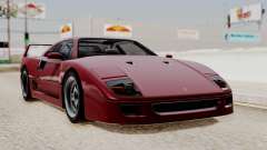 Ferrari F40 1987 without Up Lights IVF pour GTA San Andreas