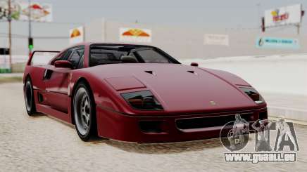 Ferrari F40 1987 without Up Lights IVF für GTA San Andreas