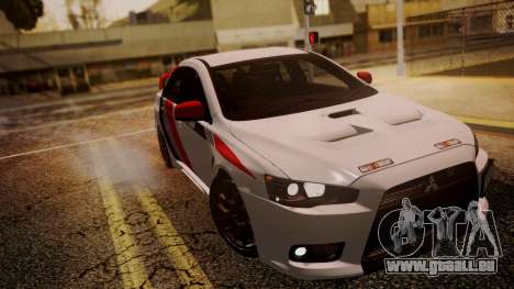 Mitsubishi Lancer Evolution X 2015 Final Edition für GTA San Andreas