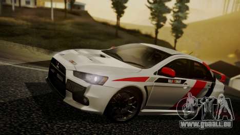 Mitsubishi Lancer Evolution X 2015 Final Edition für GTA San Andreas