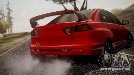 Mitsubishi Lancer Evolution X 2015 Final Edition für GTA San Andreas