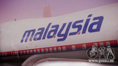 Boeing 747-200 Malaysia Airlines pour GTA San Andreas