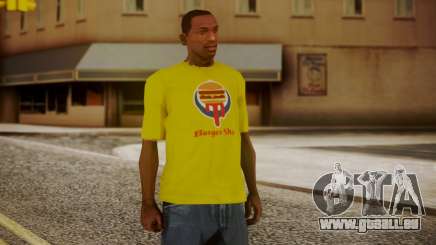 Burger Shot T-shirt Yellow pour GTA San Andreas