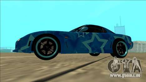 Mazda RX-7 Drift Blue Star für GTA San Andreas