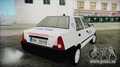 Dacia Solenza Politia pour GTA San Andreas