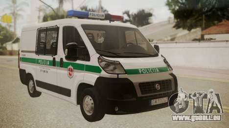 Fiat Ducato Lithuanian Police pour GTA San Andreas