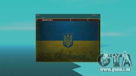 Sampgui und Maus im Stil der ukrainischen Flagge für GTA San Andreas