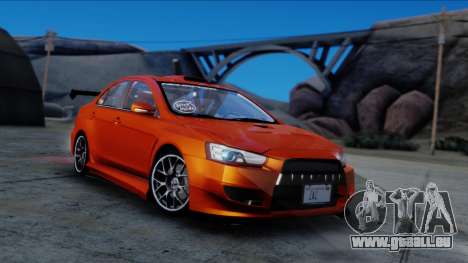 Mitsubishi Lancer Evolution X Tunable New PJ pour GTA San Andreas