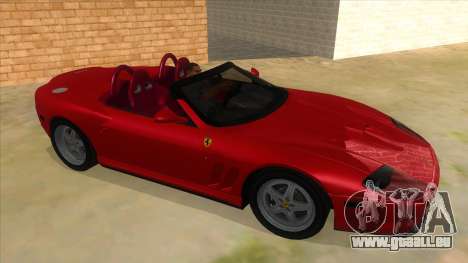 Ferrari 550 Barchetta Pinifarina US Specs 2001 pour GTA San Andreas