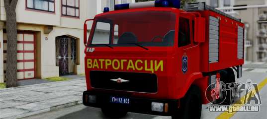 FAP Serbian Fire Truck pour GTA San Andreas