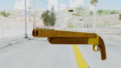 Double Barrel Shotgun Gold Tint (Lowriders CC) für GTA San Andreas