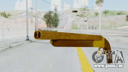 Double Barrel Shotgun Gold Tint (Lowriders CC) pour GTA San Andreas