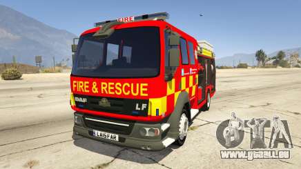 DAF Lancashire Fire & Rescue Fire Appliance für GTA 5