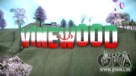 New Vinewood colors Iran flag für GTA San Andreas