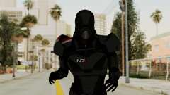 ME2 Shepard Default N7 Armor with Death Mask pour GTA San Andreas