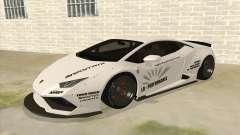 Lamborghini Huracan Liberté à Pied белый pour GTA San Andreas