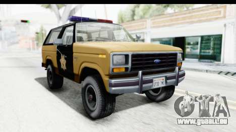 Ford Bronco 1982 Police IVF pour GTA San Andreas