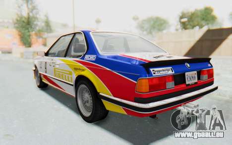 BMW M635 CSi (E24) 1984 IVF PJ1 pour GTA San Andreas