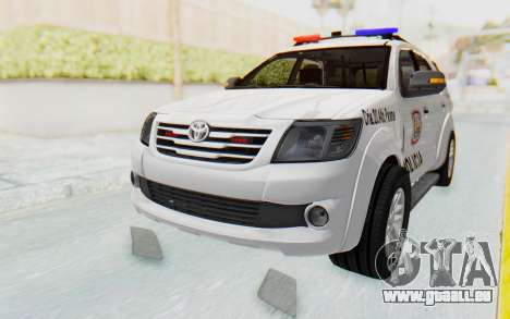 Toyota Fortuner 4WD 2015 Paraguay Police für GTA San Andreas