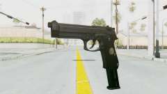 Tariq Iraqi Pistol Back v1 Black Long Ammo für GTA San Andreas