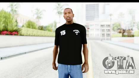 Stussy Black T-Shirt für GTA San Andreas