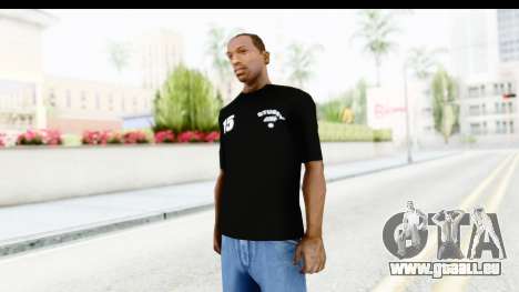 Stussy Black T-Shirt für GTA San Andreas