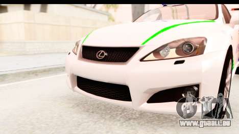 Lexus IS F PDRM pour GTA San Andreas