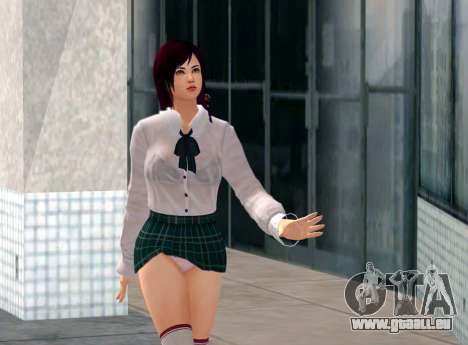 Kokoro Slutty Schoolgirl für GTA San Andreas