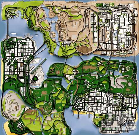 Remaster Map Full Version für GTA San Andreas
