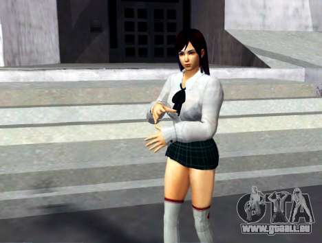 Kokoro Slutty Schoolgirl für GTA San Andreas