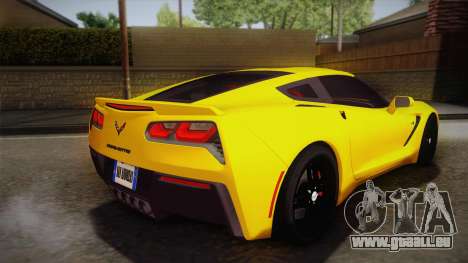 Chevrolet Corvette Stingray 2015 pour GTA San Andreas