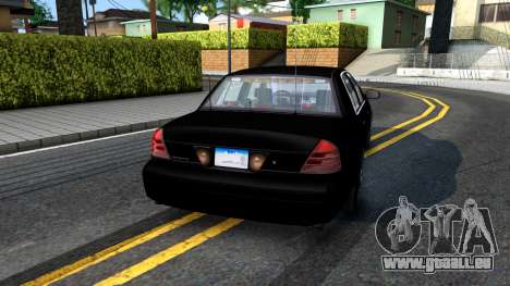 Ford Crown Victoria OHSP Unmarked 2010 pour GTA San Andreas