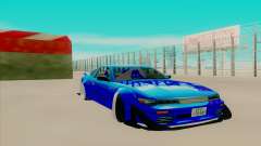 Nissan 240SX blue für GTA San Andreas