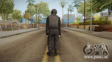 GTA Online Military Skin Black-Negro für GTA San Andreas