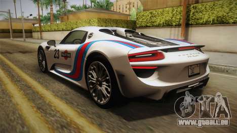 Porsche 918 Spyder 2013 EU Plate pour GTA San Andreas