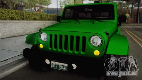 Jeep Wrangler Unlimited Rubicon 2013 pour GTA San Andreas