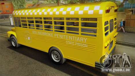GTA V Vapid Police Prison Bus pour GTA San Andreas