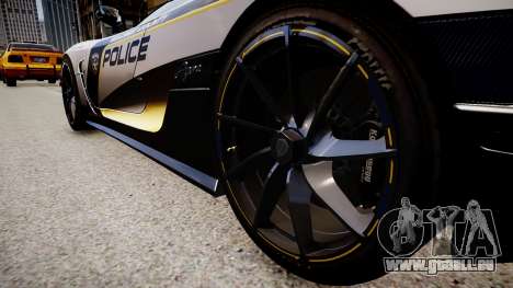 Koenigsegg Agera Police 2013 pour GTA 4