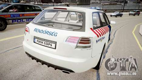 Hungarian Audi Police Car pour GTA 4