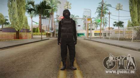 GTA Online Military Skin Black-Negro pour GTA San Andreas