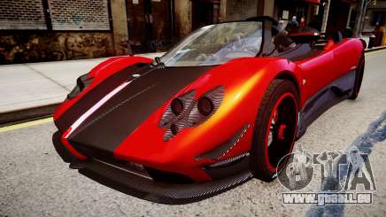 Pagani Zonda Cinque Roadster красный pour GTA 4