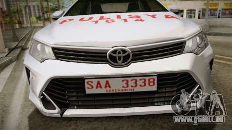 Toyota Camry Manila Police pour GTA San Andreas