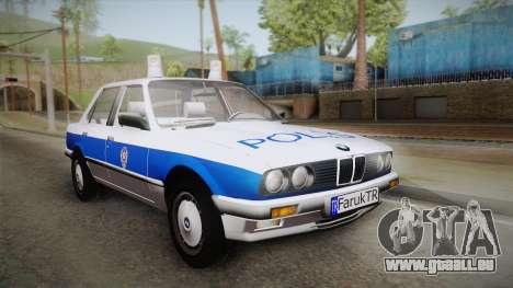 BMW 323i E30 Turkish Police pour GTA San Andreas