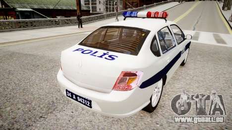 Renault Clio Symbol Police 2011 für GTA 4