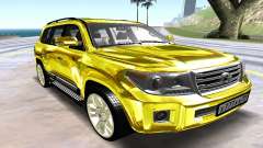 Toyota Land Cruiser 200 жёлтый für GTA San Andreas