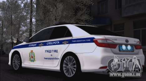 Toyota Camry für die Verkehrspolizei für GTA San Andreas