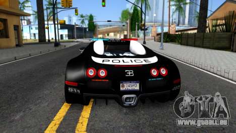 Bugatti Veyron NFS HP Police für GTA San Andreas