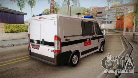 Fiat Ducato Police für GTA San Andreas
